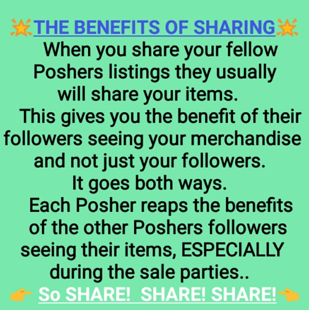SHARING BENEFITS